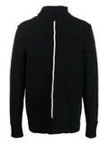 EGONlab. stripe-detail funnel-neck sweater