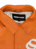 SP5DER logo-patch varsity jacket