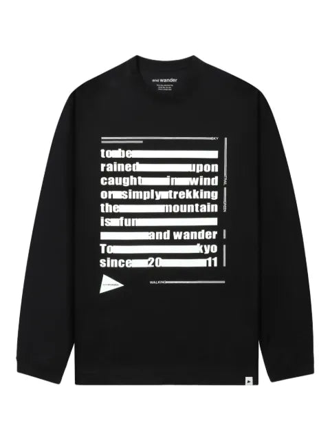 and Wander long-sleeve graphic sweatshirt