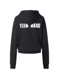 TEAM WANG design logo-detail hoodie
