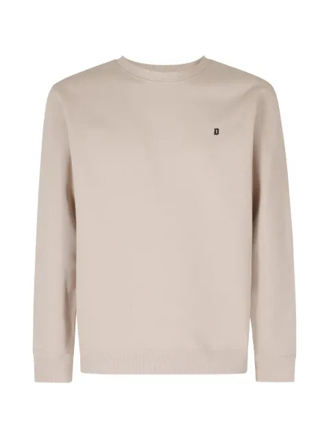 DONDUP logo-embroidered crew neck sweater