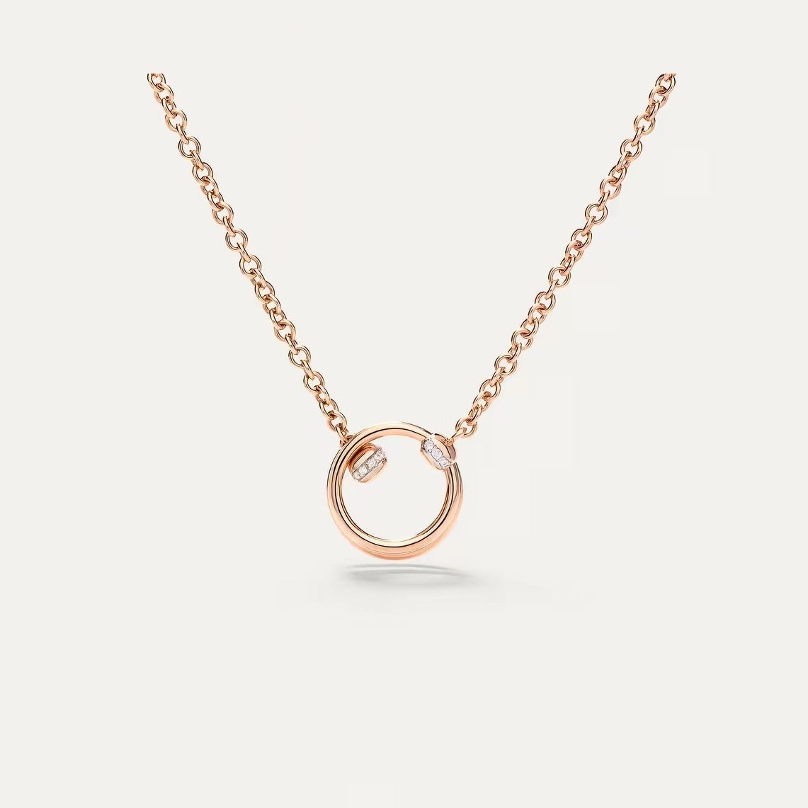 Pomellato Style Together Knot Cubic Zirconia Necklace