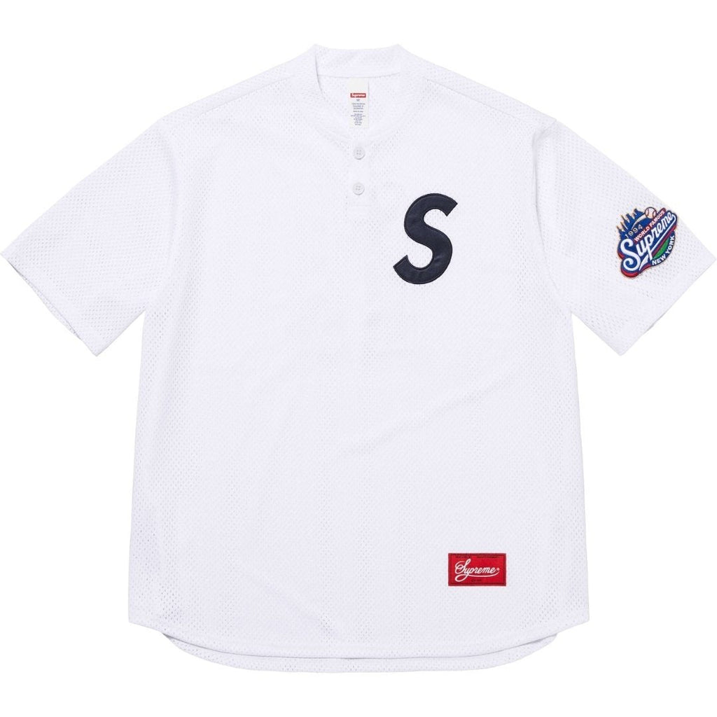 Supreme Mesh Baseball-Style Number Graphic T-Shirt