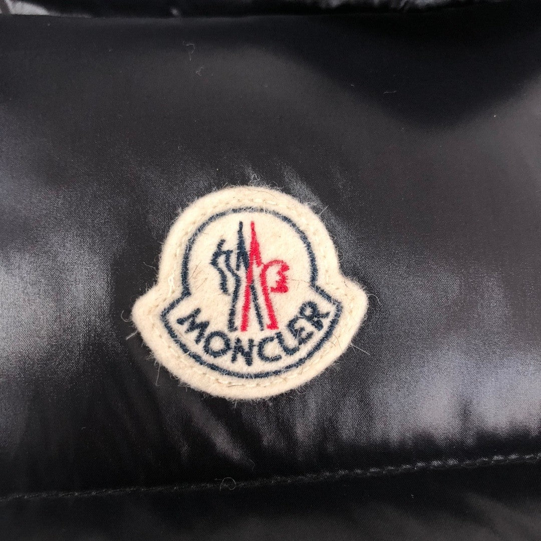 Moncler Black Glossy Hooded Puffer Vest