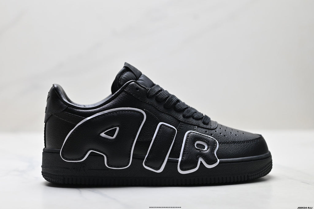 Nike Air Force 1 Low Black Outline Graphic Unisex Sneakers Style 20