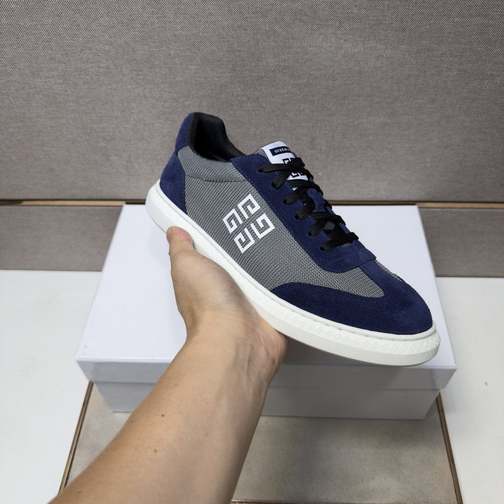 Givenchy Men's Geometric Emblem Low-Top Sneakers