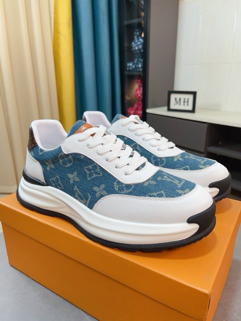 Louis Vuitton Men's Monogram Low-Top Sneakers - Monogram-Pattern Upper